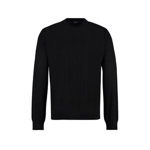 VERSACE Medusa Intarsia Knit Crewneck Sweater Men BLACK Sweaters & Cardigans